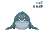 Mosasaur sront on
