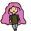 cherry pixel art girl
