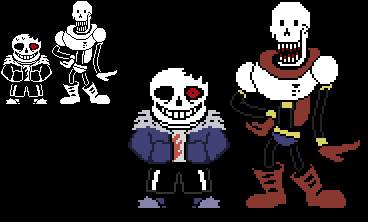 Horrortale Sans and papyrus