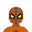 orange spider suit