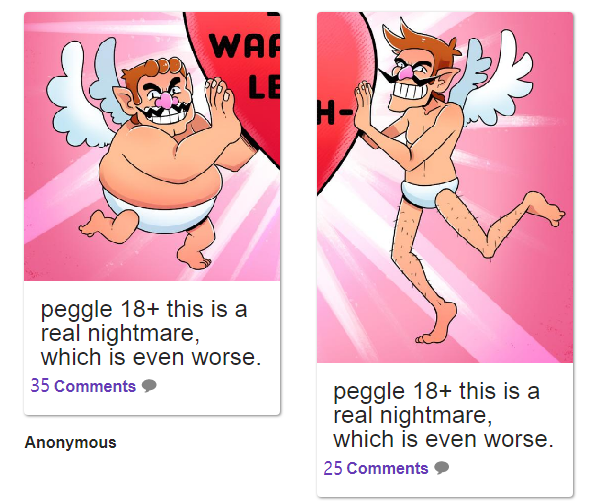 peggle 18+ wrote a little comment.