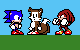 american sonic tails and knuckles