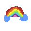 the rainbow cloud