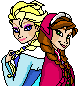 Elsa y Ana (FROZEN)