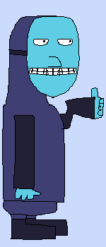 blue stinky man