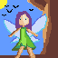 fairy with scarey bird