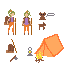Pixel Characters 