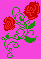 Red Roses @>----